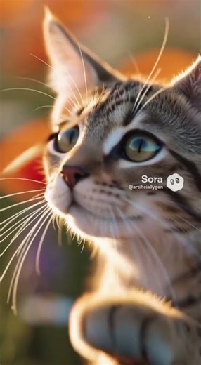 cat-rabbit hopping through field!