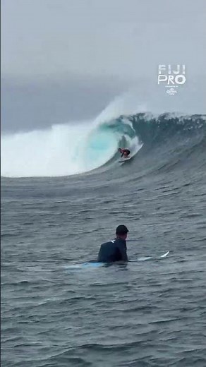 Waves of consequence fear @yo_surf 😳 #FijiPro is ON and starting to fire!
