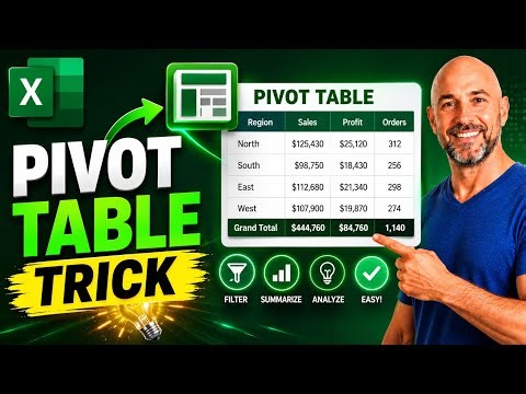 PIVOT TABLE TRICK | Show Report Filter Pages in Excel