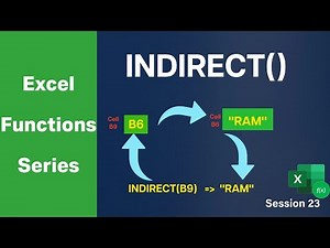 Excel - INDIRECT FUNCTION #excel #exceltips #duplicate #learning #data #unique #exceltutorial