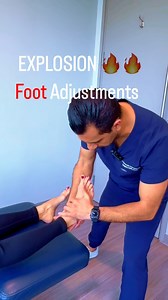 12K views · 15 reactions | Adjusting the TaloCrural (ankle) joint and the TaloNavicular (mid foot) joint. Her reaction is priceless.  #chiro #chiropractic #crack #loudpop #satisfaction #explosion #vancouverchiropractor #surprise | Dr. Soroush Khoshroo | Facebook