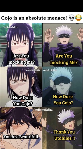 Gojo is a menace to society! 💀😂 #jjk