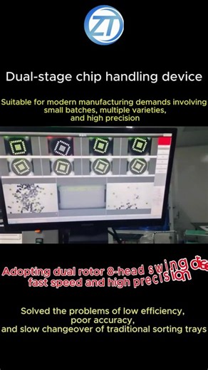 Dual motion sub chip layout equipment