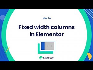 How to: Fixed width columns in Elementor