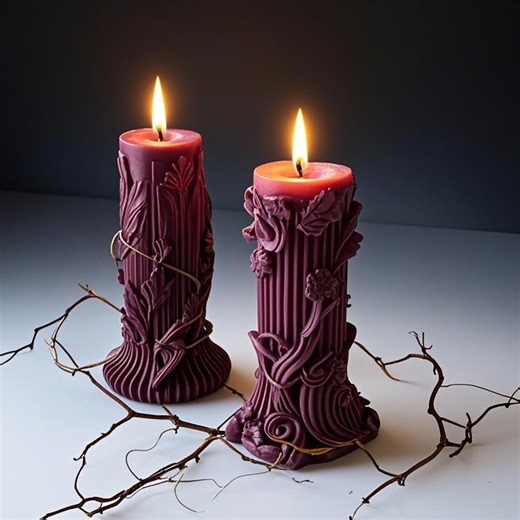 Roman Column Pillar Candle,greek Corinthian Capital Sculpted Candle,ivy Vine Detailed Candle,classical Home Decor,luxury Wedding Centerpiece - Etsy