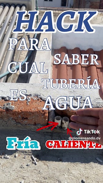 Identifica tuberías de agua fría y caliente fácilmente