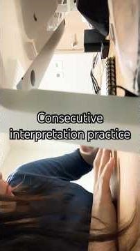 Self reflection on my consecutive interpretation (Eng-Kor)