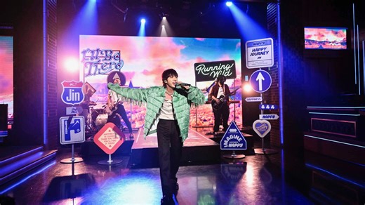 Jin of BTS stages solo US TV debut by "Running Wild" on Fallon