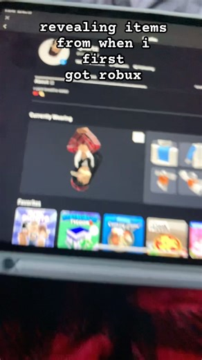 first items on roblox 🥹