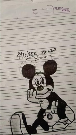 draw Mickey mouse🔥 #drawing #art
