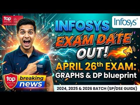 INFOSYS EXAM DATE OUT! 📢 April 26th Preparation Strategy (SP & DSE Blueprint)