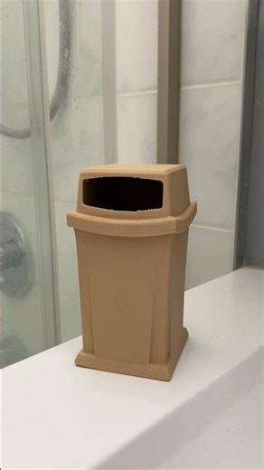 3D Printed Mini Trash Can! The STL File is available on my Etsy Shop. Link in bio! #etsy #cute #3d