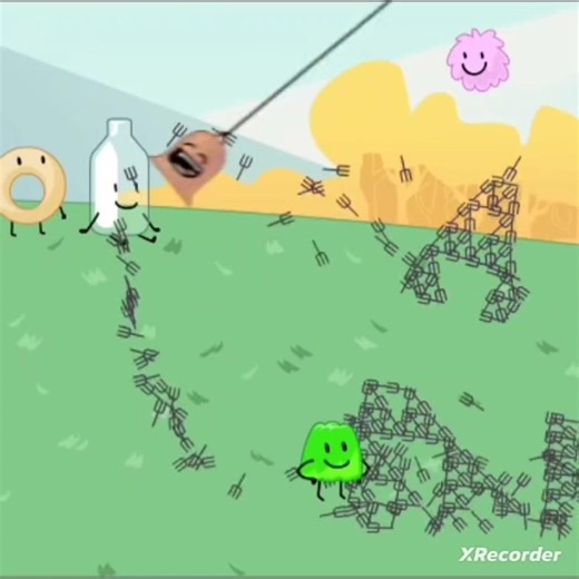 Fork stacking goes incredibly wrong #tpot #bfb #bfdia #bfdi #shorts