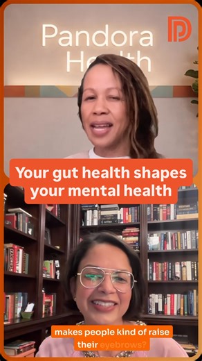 Pandora Health on Instagram: "Your gut health shapes your mental health! We asked @drasmakhapra about a “controversial” take she has with her patients/peers, and this is what she had to say. With all of the research on the gut-brain axis, this fact should no longer be controversial, but here we are 😁 Your gut shapes your mental health… This is why our program, platform, community and new recipe ebook, all intimately tie diet and digestive health back to taking care of your brain and mental heal