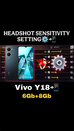 Vivo Y18 Best FF Sensitivity Setting⚙️ 📲 #ff #shorts #viralvideo