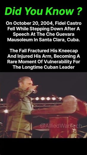 The Day Fidel Castro Fell on Stage — Caught on Camera