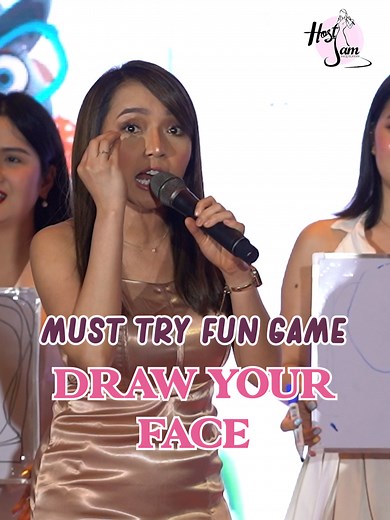 MUST-TRY FUN GAME! Draw your face… and let’s see how ‘realistic’ your drawing gets. Spoiler: It might be more fun than accurate! 😜 Happy 1st birthday, Baby Red. Thank you, @siliqueenofficial and @landooganadoo, for having us—what a blast celebrating with you. 🎂🎈 #GameIdeas #HostJam #EventsHost #SiliQueen #fyp