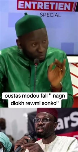 Oustaz Modou falls in love with Ousmane Sonko 🤔 #shortvideo