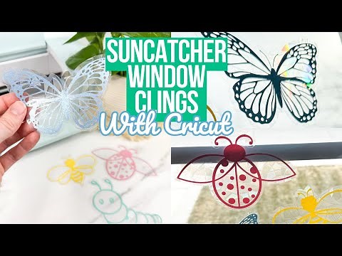 DIY SUNCATCHER WINDOW CLING USING CRICUT