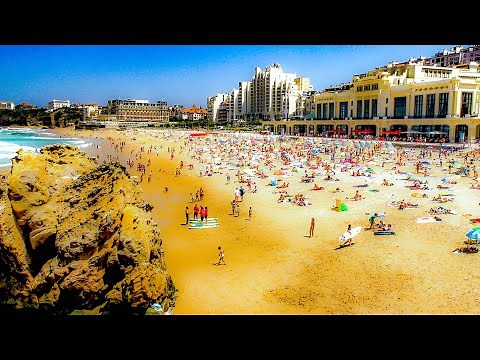 A Look Around The Grand Plage (Beach) In Biarritz, France