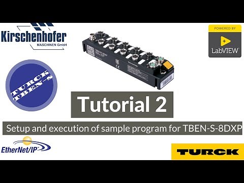 Ethernet/IP integration example for TURCK TBEN-S1-8DXP into LabVIEW: Tutorial 2