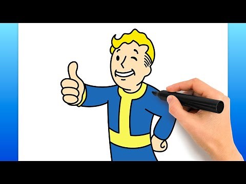 How To Draw Vault Boy From Fallout (Easy Drawing Tutorial)