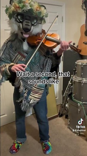 Bluey Theme Violin #bluey #violin #fursuit