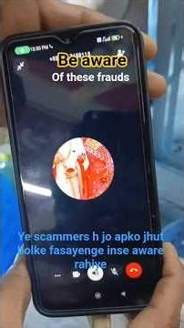 These types of fraud scam call are comon dont get panic be aware nd share this video to aware people