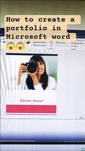 |How to Create Portfolio in MS Word 😱 | Professional Portfolio Design#trendingshorts #windows#shorts