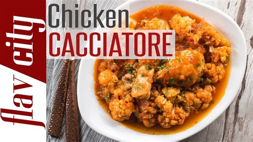 Easy Keto Chicken Cacciatore Recipe With White Wine - Pressure Cooker Recipe