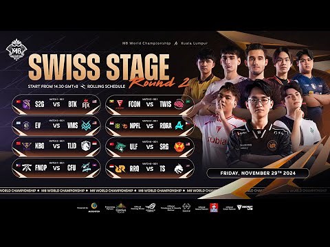 LIVE 🔴 | MLBB M6 World Championship | Swiss Stage Day 2