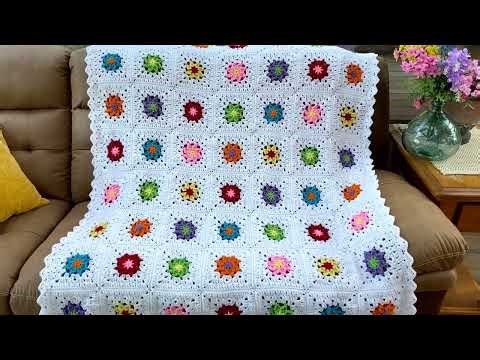 CROCHET - Wild Flower Blanket - PART 1 Making the Blocks - #MakeitPremier