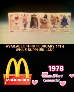 147K views · 7.8K reactions | 1978 McDonald’s Valentines Card Commercial ❤️ The ‘mini van’ makes me laugh! ❤️ | Old Fashioned Christmas | Facebook