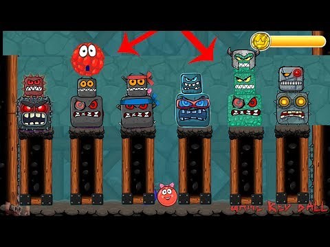 All 6 BOSS battles with " Red Bilberry " in Red Ball 4 Update