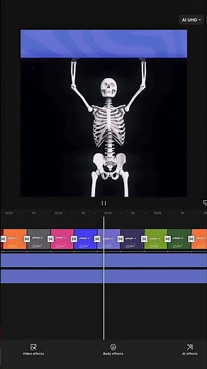 This skeleton transition is so tuff | #capcut