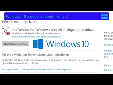 Windows 10 is out of support... or is it?