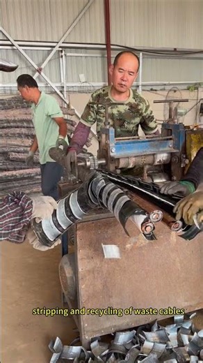 stripping and recycling of waste cables