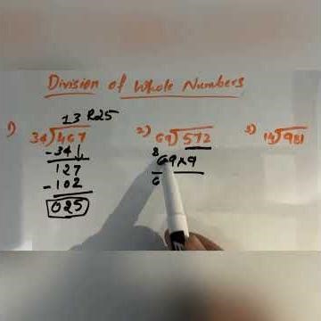 Division of whole numbers/ grade 6