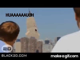 Skyscraper yawn on Make a GIF