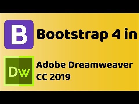 Bootstrap 4 in Adobe DreamWeaver CC 2019