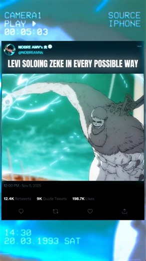 LEVI SOLOING ZEKE IN EVERY POSSIBLE WAY 💀 #attackontitan #aot #viral #edit