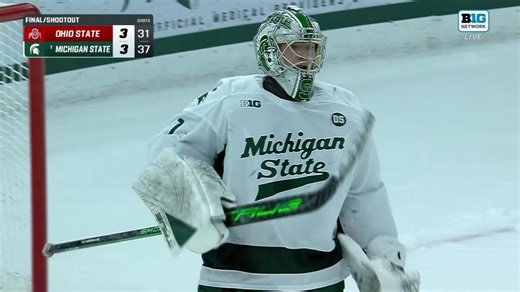 The Spartans survive in epic 1️⃣3️⃣-round shootout 😰 Relive it all between No. 1 Michigan State and Ohio State 👇 | Big Ten Network