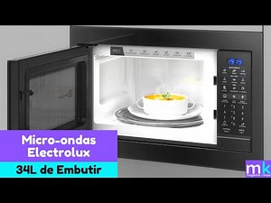 Micro ondas Electrolux 34L de Embutir ME3EP Preto