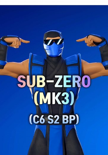 Fortnite Sub-Zero Skin Showcase in 4K