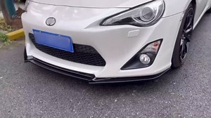 Front Spoiler Lip for Toyota GT86 FT86 Scion FR-S 2012-2016 2013 Gloss Black Carbon Fiber Look