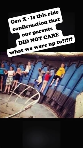 Gravitron Ride Chaos The Gravitron was the ultimate proof that our parents didn’t know—or didn’t care—what we were doing. This ride pinned you to the wall and dared you to move. Gen X kids treated it like an extreme sport. We rode it after funnel cake, because logic didn’t exist. No helmets, no supervision, just centrifugal force and bad decisions. The smell of metal and cotton candy is still burned into our brains. If you were lucky, the operator played Van Halen while spinning us into another 