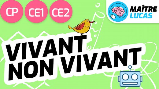 Vivant et non vivant - Questionner le monde CP - CE1 - CE2 - Cycle 2