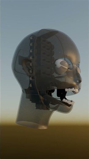 Hikari Head animatronics #blender #b3d #animatoronics