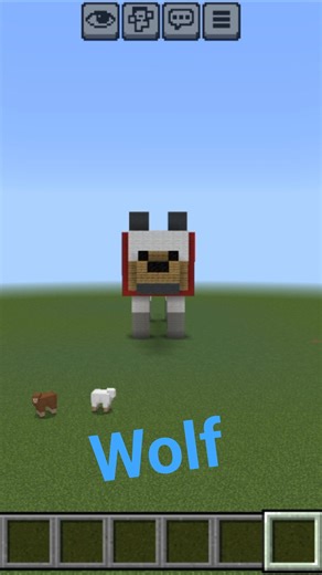 wolf statue in Minecraft by @Himanshu_gaming_hub-1m