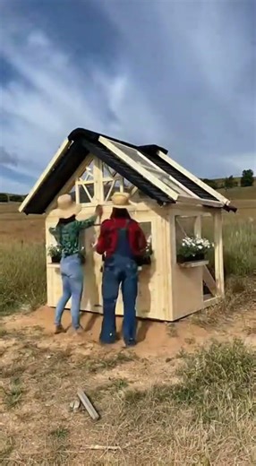 From Old to New: Rabbit Hutch Renovation #farmlife #shorts